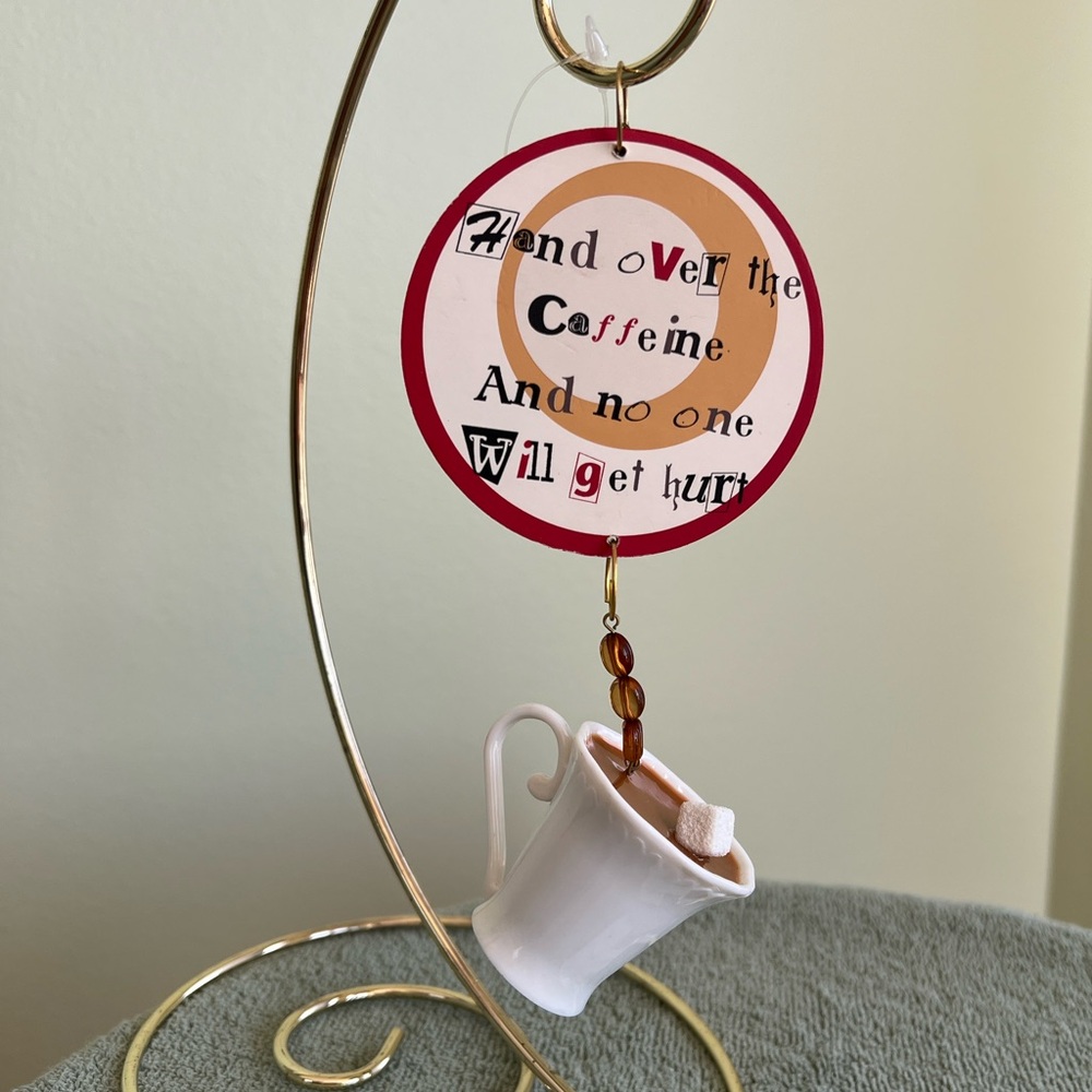 Coffee Themed Hanging Ornament